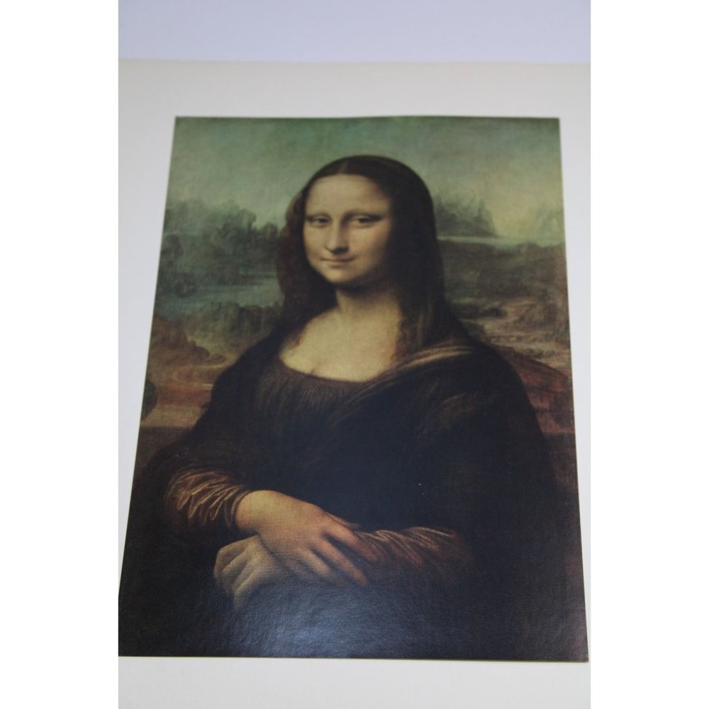 Leonardo Da Vinci Print Mona Lisa Vintage 88855
